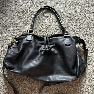 Gianni Conti Black Leather Handbag